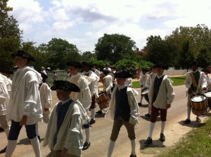 Americans marching for their right to tip in Williamsburg, Virginia. 